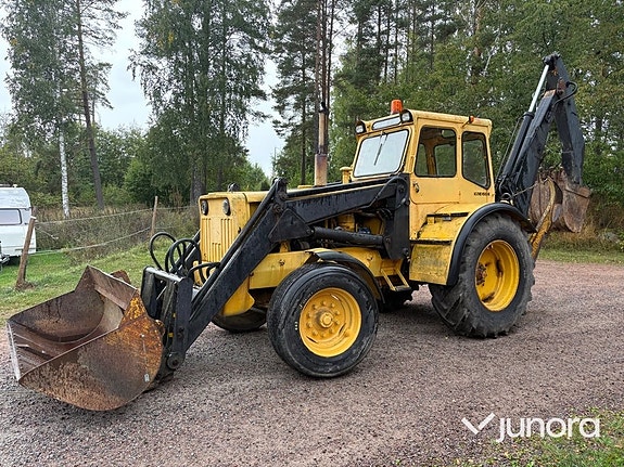 Traktorgrävare Volvo BM GM 614 med Hymas grävaggregat 2 of 30