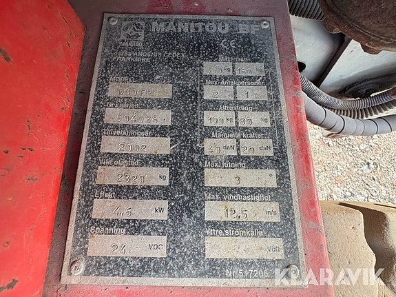 Saxlift Manitou D80 ER med vridbar korg 5 of 6