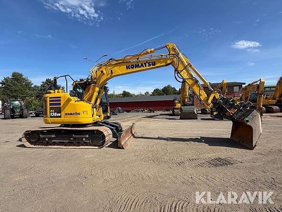 Grävmaskin Komatsu PC138US med Engcon EC219, 4 of 6
