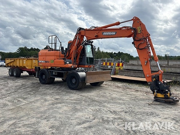 Hjulgrävare Doosan DX160W-3 kärra plus flera 4 of 6
