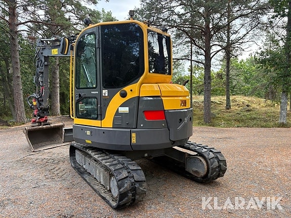 Grävmaskin Volvo ECR58 med Indexator tiltrota 3 of 6
