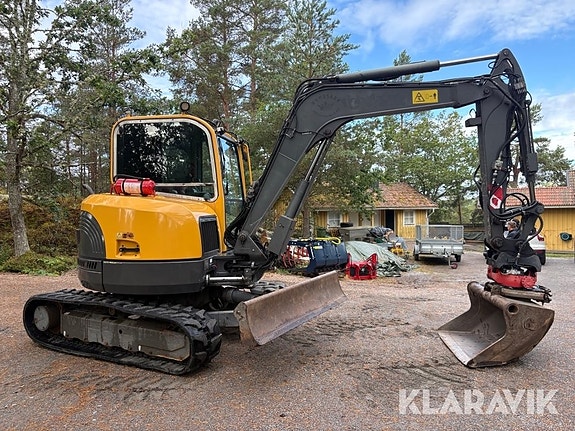 Grävmaskin Volvo ECR58 med Indexator tiltrota 5 of 6