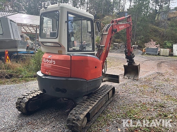 Grävmaskin Kubota 1135-3CV2 med tiltrotator & 5 of 6