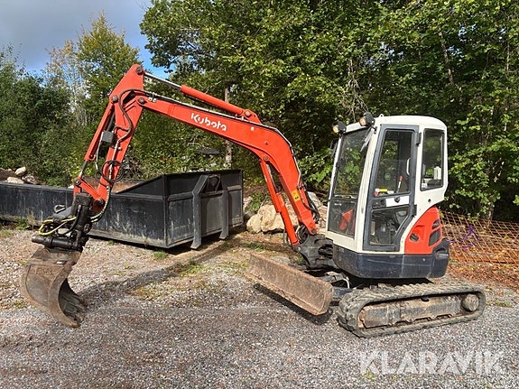 Grävmaskin Kubota 1135-3CV2 med tiltrotator & 2 of 6