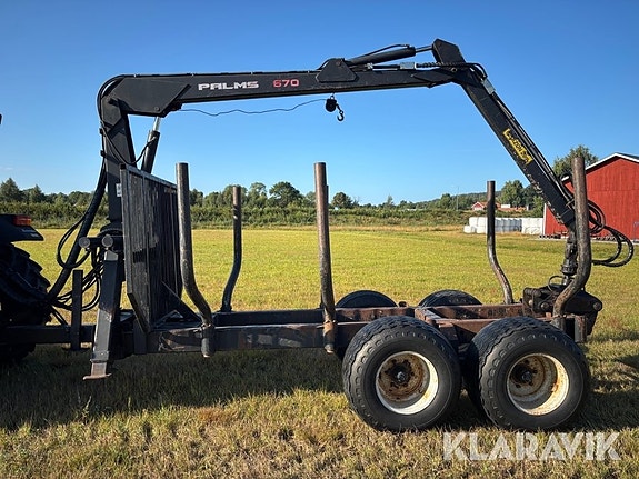 Huggarvagn med kran Palmse 670 2 of 6