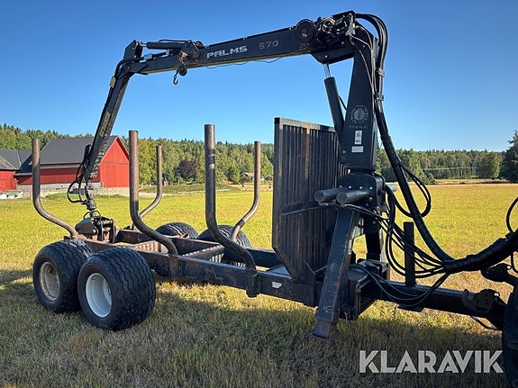 Huggarvagn med kran Palmse 670 5 of 6
