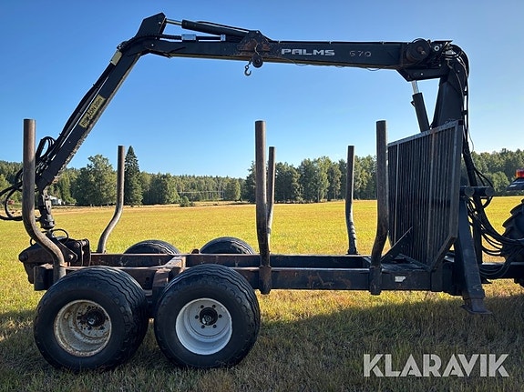Huggarvagn med kran Palmse 670 4 of 6