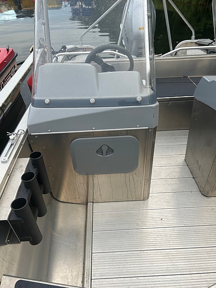 Linder Arkip 460 - Honda BF50  - Båttrailer - Minn Kota elmotor 5 of 6