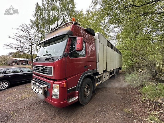 Volvo FM-440 6X2 djurtransport enplans