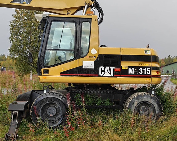 CAT M315 hjulgrävare Engcon tiltrotator Ca 10500 h Skopa 3 of 7