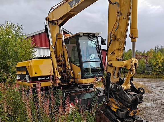 CAT M315 hjulgrävare Engcon tiltrotator Ca 10500 h Skopa 6 of 7