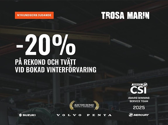 Vinterförvaring hos Trosa Marin - ny kund får 20% på rekond