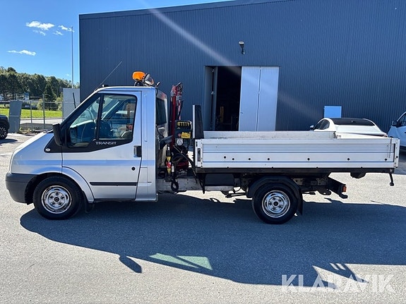Flakbil med kran Ford Transit T300 2.2 TDCi 2 of 6