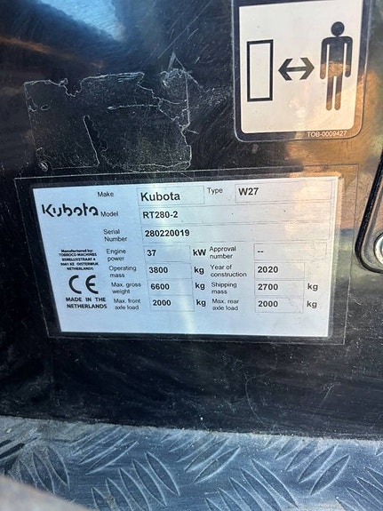 Kubota RT 280-2 9 of 10
