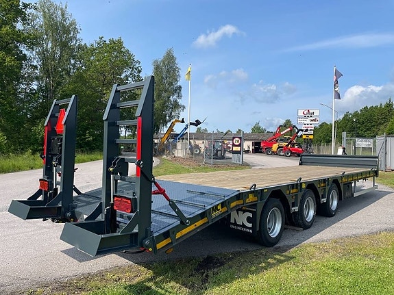 NC 3axl traktordragen maskintrailer 25T 5 of 24
