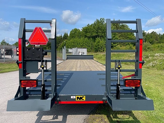 NC 3axl traktordragen maskintrailer 25T 4 of 24