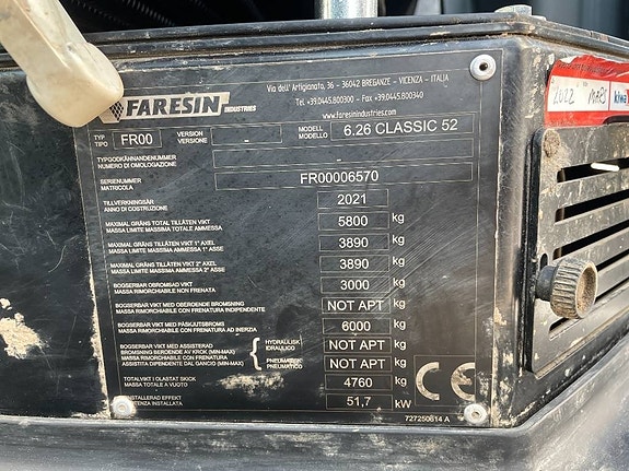 Faresin 6.26 med gafflar, skopa, kranarm 17 of 24