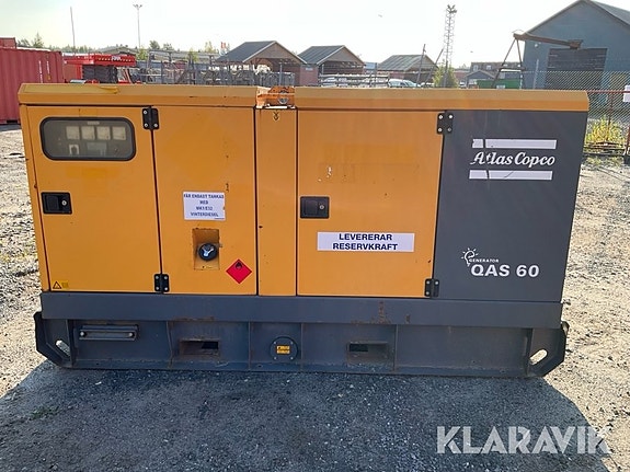 Dieselelverk Atlas Copco QAS60 60 kVA 2 of 6
