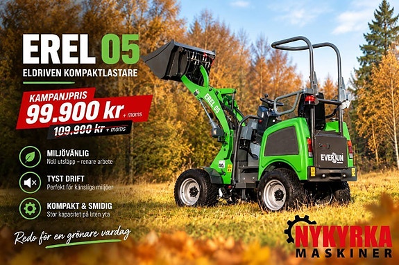 NY! Everun EREL05 kompaktlastare - ELDRIVEN LASTMASKIN 3 of 12