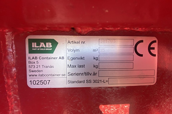 ILAB SS 3021-l Container 20 fot ny (lastväxlar) 13 of 14