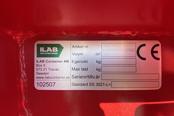 ILAB SS 3021-l Container 20 fot ny (lastväxlar) 5 of 15