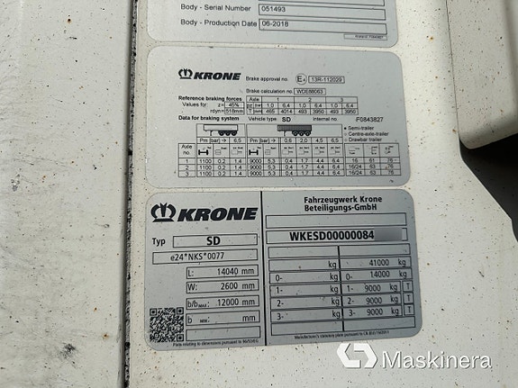 Kyl & frys trailer Krone (Cool Liner) 14 of 27