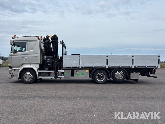 Kranbil Scania R410 med Hiab kran ePTO 2 of 6