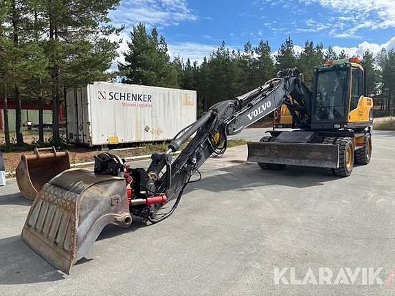Grävmaskin Volvo EW160C med redskap 2 of 6