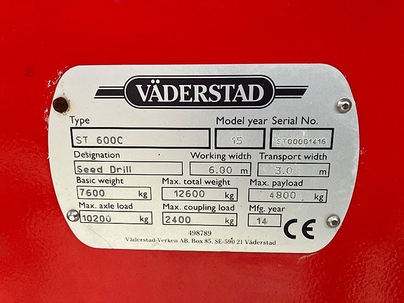 Väderstad Spirit 600C 6 of 10