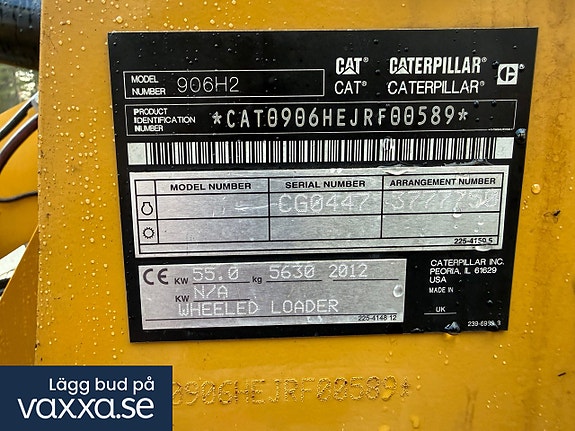 CAT 906H 2012 med Multiskopa, Gafflar, Planerskopa mm. 26 of 30