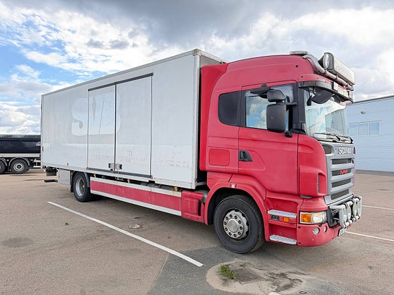 Skåpbil Scania r340 4x2 pappersskrivare billigt