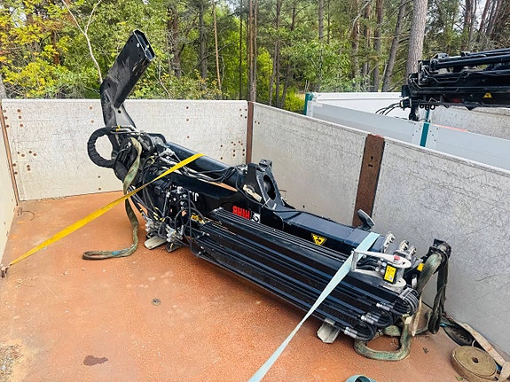 Hiab Jib 70X med 3 utskjut och slang och rör