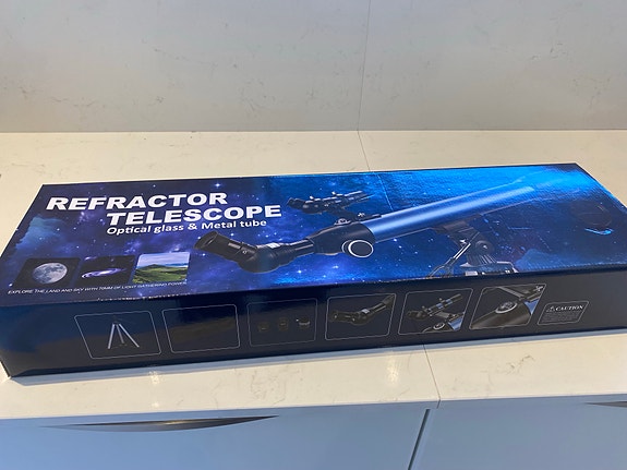 Refractor Telescope teleskop med stativ blå