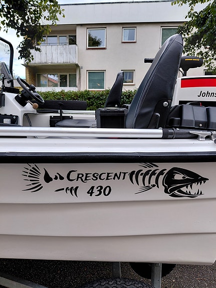 Crescent 430 styrpulpet med 20 hk Johnson + Trailer 10 of 30
