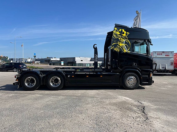 Scania R650 V8 6x4 Tandem Lastväxlare, Kranflak & Liftdumper 7 of 12
