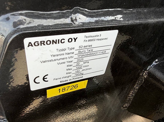 AGRONIC S-218 FLYTGÖDSELTUNNA 6 of 6