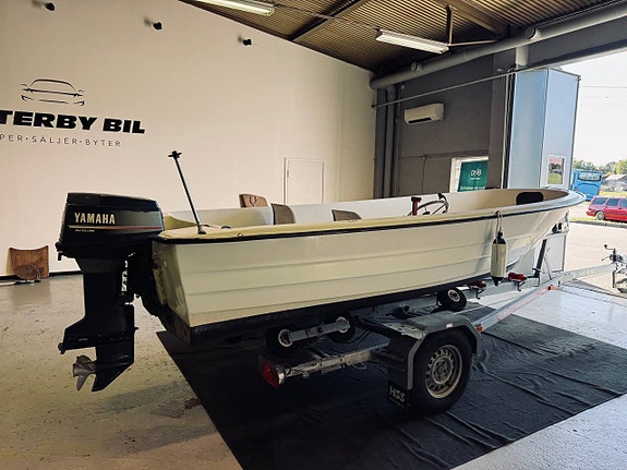 Styrpulpet 4,85 M Yamaha 50hk Autolube Elstart 30 Trailer! 3 of 7