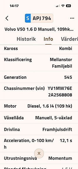 Volvo V50 6 of 10
