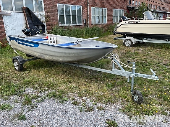 Motorbåt med sjösättningskärra Linder Sportsm 4 of 6