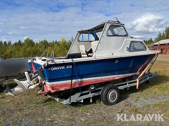 Kabinbåt Örnvik 570 med båtvagn 5 of 6