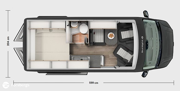 Sunlight Ibex 604D (VW) - "Light Grey" med en Otrolig utrustningsnivå! Leveran 13 of 13
