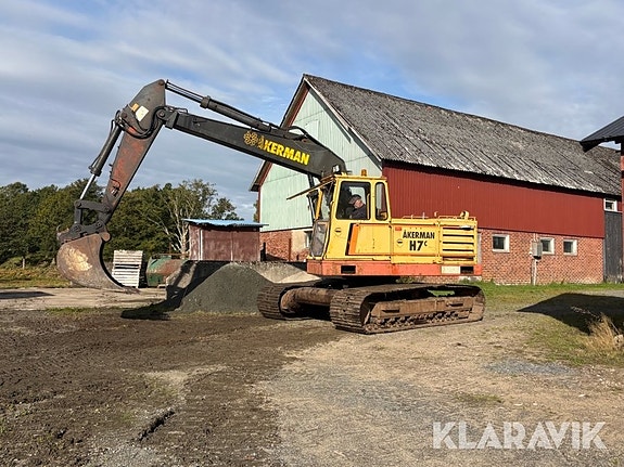 Grävmaskin Åkerman H7c med redskap 2 of 6