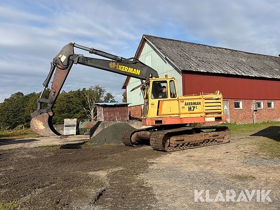 Grävmaskin Åkerman H7c med redskap 3 of 6