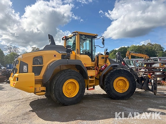 Hjullastare Volvo L120H med skopor & gafflar 6 of 6