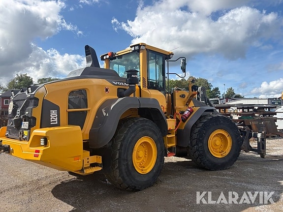 Hjullastare Volvo L120H med skopor & gafflar 5 of 6