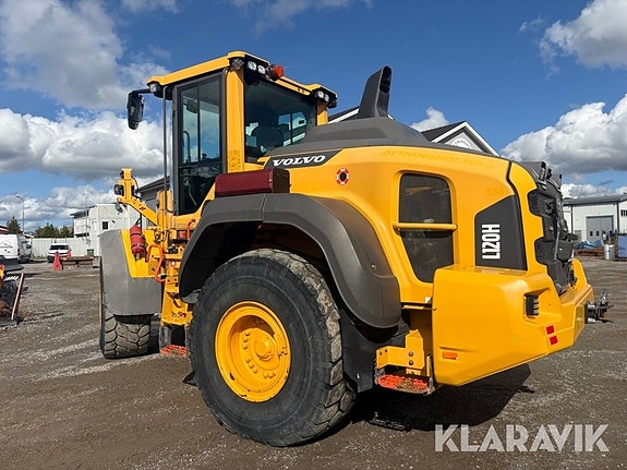 Hjullastare Volvo L120H med skopor & gafflar 4 of 6