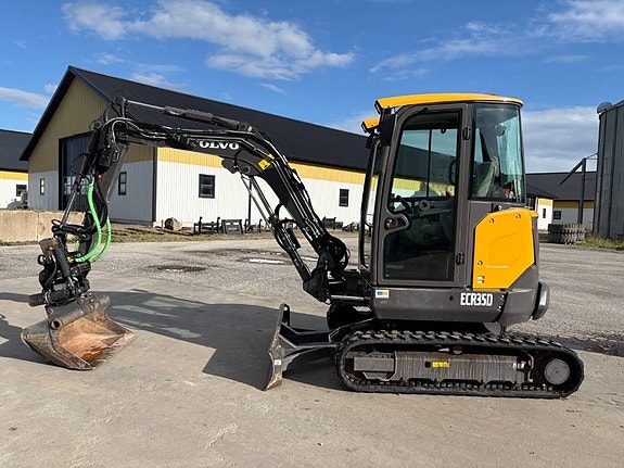 Volvo ECR35D minigrävare, sv-såld, rototilt, c-smörj 2 of 7