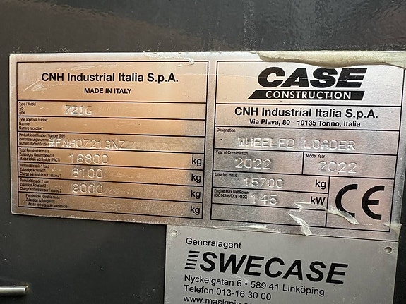 CASE 721 G 20 of 20