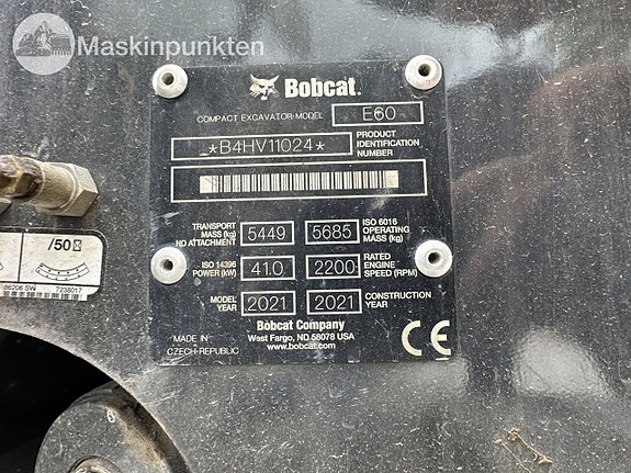 Bobcat e60 med redskap 9 of 27