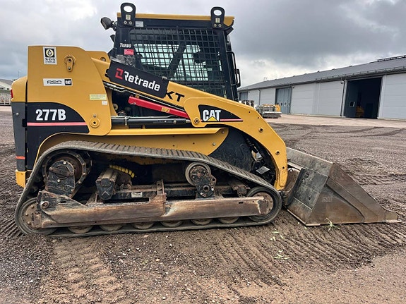 Caterpillar 277 B Skopa gafflar stensamlare jordfräs 7 of 12